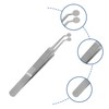 SAFIGLE Round Head Forcep Eyelid Tweezer Glands Tweezer for Eyes