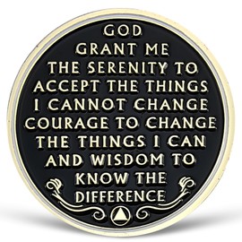 4 Year Sobriety Coin Tree of Life AA Coin Alcoholics Anonymous Medallion Four Year Sober Chip Anniversary Token 1-15 Years Sobriety Gifts for Women Men Celebrating Sobriety