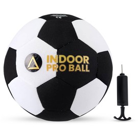 Top Bins Indoor Pro House Football - Soft and Safe Indoor Football Size 4 - Created for Inside Your Home and Yard - Gift for Boys or Girls with Pump