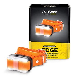 Dogtra Edge Orange Additional Receiver Long Range High-Output 1-Mile Waterproof 4-Dog Expandable Remote Dog Training E-Collar for Professionals