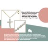 Cross Pendant Freshwater Pearls Alphabet Necklace Sterling Silver 18K Gold