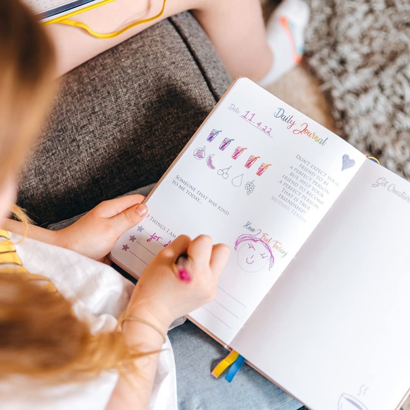 Journal for Kids Aged 5-12 - Daily Diary for Girls