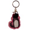 Fun Leatherette Feline Fine Cat Keyring