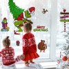 Mfault 2025 New Year Christmas Window Clings 9 Sheets, Funny