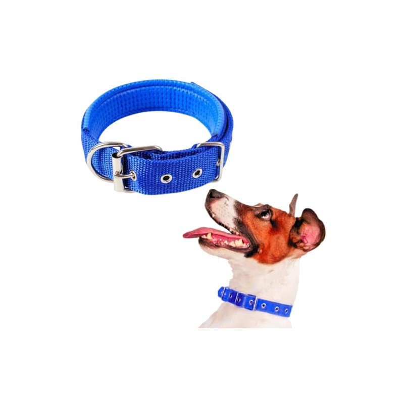 Collar para Perro Ajustable Duradero Elegante Suave Acolchado Transpirable Ajustable