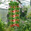 Strawberry Hanging Planter Upside Down,Tomato 4/8 Planting Holes Strawberry Grow