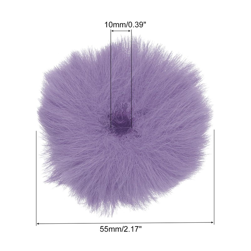 QUARKZMAN Pack of 6 Fur Microphone Wind Protection 10 mm