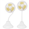 1Pc Mini Desktop Fan with Rechargeable USB and Table Night