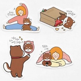 Pinkfoot Deco sticker design character decorating stickers / 데코 스티커 디자인 케릭터 꾸미기 스티커