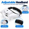 Rechargeable LED Headband Magnifier for Precision Work – Interchangeable Lenses