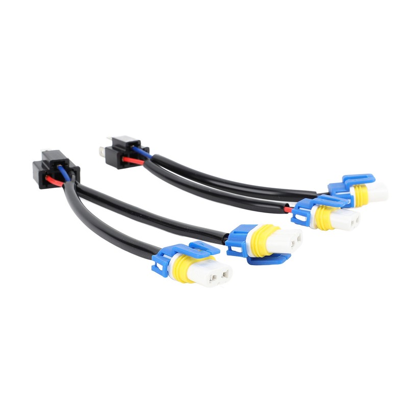 2pcs Headlight Bulb Conversion Wire 9003 H4 TO 9005 9006