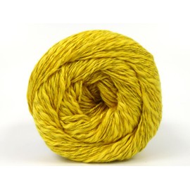 Lot of 4 x 100gr Skeins Ice Yarns Linen VISCOT (30% Linen 34% Cotton) Yarn Yellow
