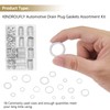 560 Pieces Automotive Drain Plug Gaskets, Oil Crush Washers, Kindroufly