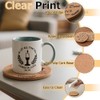 50Pcs Christian Coasters Bulk for Drinks with Bible Verses 4"