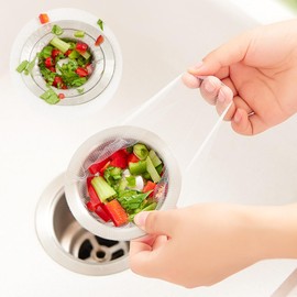 100 Pcs Disposable Mesh Sink Strainer Bags, Kitchen Sink Strainer Filter Mesh Bag Anti Clogging Elastic Sink Strainer Mesh Trash Bag, Fits Most Sizes of Sink Strainer