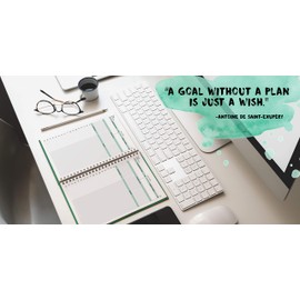 Panda Planner Daily Planner 2.0 - Productivity Planner - 90 Day Undated - Daily Weekly Monthly Organization - Softcover - 5.75 x 8.25" Green