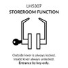 Lawrence Commercial Lever Door Lock - Heavy Duty Locking Commercial