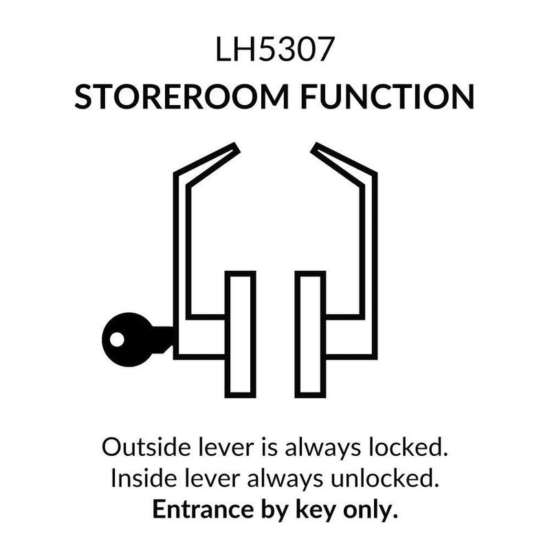 Lawrence Commercial Lever Door Lock - Heavy Duty Locking Commercial