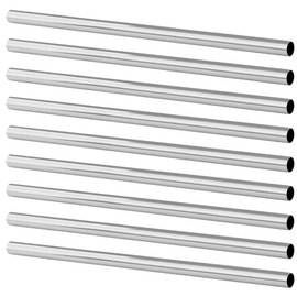 Tynulox 1/2" OD 304 Stainless Steel Tube, Thickened Pipe Wall & Weldable Tubing, Round Metal Pipe Industrial Straight Tube 12 inch Length (8 Pcs)