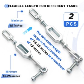 Otoolling 2 Pcs Adjustable Turnbuckle Stabilizer TC422-39700 Compatible with Kubota Tractors L3200H L3200F L3200DT L3400F L3400DT L3700SU L3800H L3800F L3800DT L2501H L2501F L2501D L2800F L2800DT