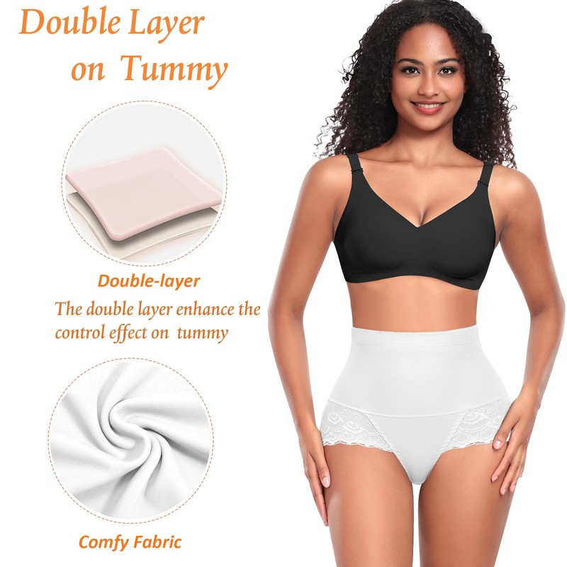 Tummy Control Shapewear Panties for Women High Waisted Shaping Underwear