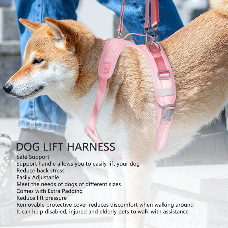 Dog Lift Harness Adjustable Safe Comfortable Puppy Hind Leg Support