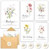 HiABNRT 25 Funeral Thank You Cards with Envelopes, 5 Designs,