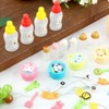 NINEFOX 55 Pcs Lunch Bento Box Accessories, Including Mini Condiment