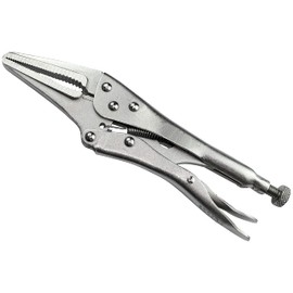 AERZETIX - C50024 - Locking Pliers with Extended Nose / Serrated Jaw - Length 228mm - Self-Locking Adjustable Clamp Pliers/Multifunctional/Fast - Carbon Steel