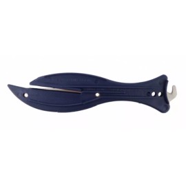 The Safety Knife Fish 600M BLUE Safety Metal Detectable Knife Cutter; Easy Cut Made in England