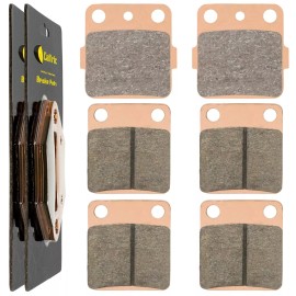 Caltric Brake Pads for Yamaha 350 YFZ350 Banshee 350 Front Rear 1990-2006