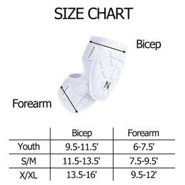 NURIBASE Batter Elbow Guard White - M