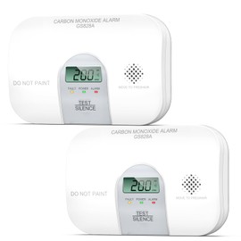 Siterwell Carbon Monoxide Detectors, 10 Year Product Life Portable Carbon Monoxide Detector with LCD Digital Display and Sound Warning, ETL Listed, Travel Carbon Monoxide Detector for Home, 2-Pack