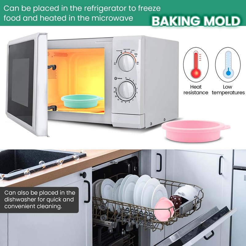 4Pcs Air Fryer Egg Mold, Silicone Egg Bites Molds for