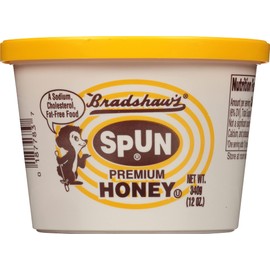 Bradshaw’s Spun USA Clover Honey, 12 Ounce Bradshaw’s Premium Clover Honey From USA Beekeepers