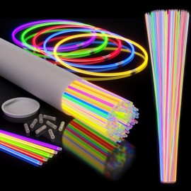 Crown 100 Count 22 inch. Glow Necklaces - Long Lasting Glow Light Sick Neon Necklaces for Parties and July 4th