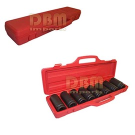 8 PC 3/4" DR Drive Deep Impact Socket SAE 13/16" Square 15/16" to 1-1/2"