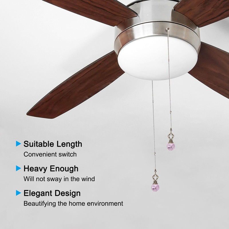 PATIKIL Ceiling Fan Pull Chain, Pack of 2, 25 Inch
