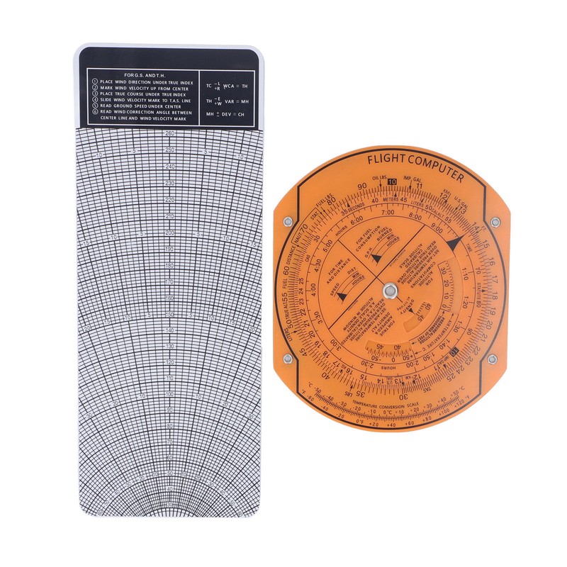 Flight Computer Aviation Pilot Flight Calculator Plastic Military Navigation Training