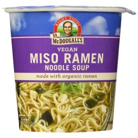 Dr. McDougall's Organic Miso Big Soup Cup, Garlic Ginger with Noodles, 1.9 oz