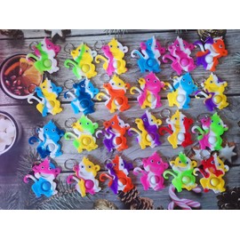 24 Packs Funny Summer Present Unique Mini Monkey Assorted fidgets Bubble Toys for Kids Children Classroom Students Gift from Teacher,Birthday Party Favors