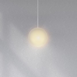 3.14" Mid-Century Modern Hanging Orb Pendant Light with Smooth Matte White Frosted Diffuser Kitchen Island, White Finish