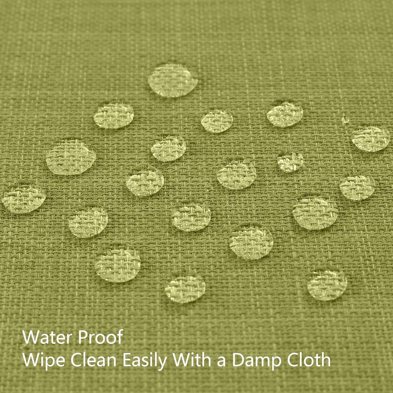 smiry Linen Table Cloth Rectangle 140x100 cm Wipe Clean Tablecloth
