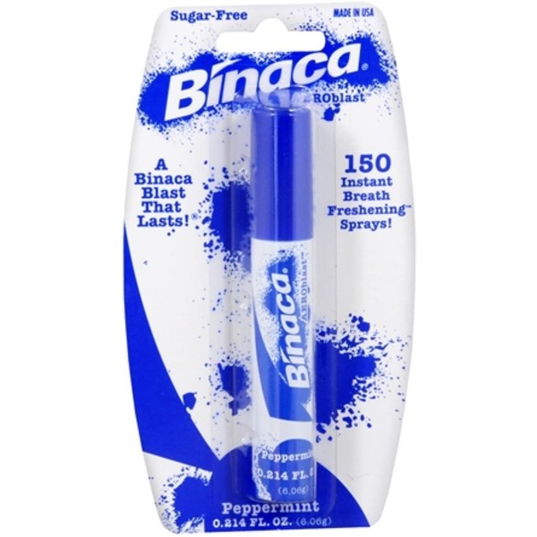 Binaca Aerosol Breath Spray Peppermint 0.20 oz
