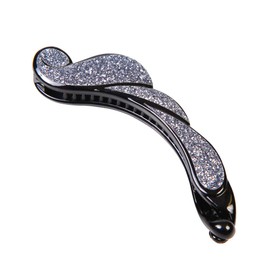Bonaventure a20131h2 Sparkling Glitter Wing Motif Banana Clip, Women's Hair Accessories, Hair Clip, Hair Claw, Popular Brand, Hair Clip, Hair Clip, Gray