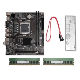 H110 Motherboard with Dual Memory Strip LGA1151 DDR4 2133HMz Memory M.2 Port USB3.0 SATA3.0 Desktop Server Motherboard with 2pcs 8GB Memory Strip