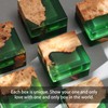GOGOJSM Wedding Ring Box,Sage Green Engagement Ring Box for Proposal