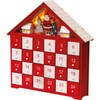 Wooden Advent Calender with 24 individual Drawers and Lights
