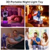 QQAAMZ Elf 3D Illusion Elf Lamp Night Light Kids Touch