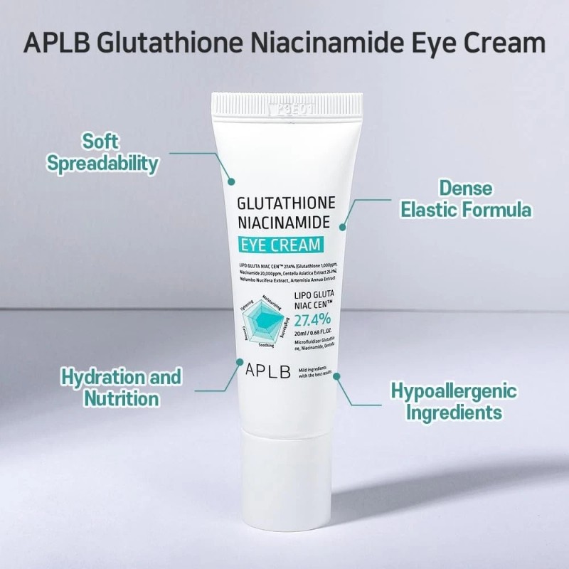 APLB Glutathione Niacinamide, Eye Cream, 0.68 fl oz (20 ml)